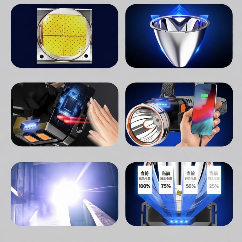 Adventure Outdoor Equipment - Faro LED versatile per attività all’aperto,