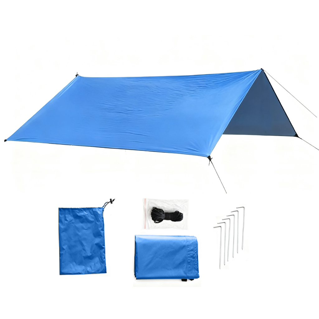 Hammock Rain Tarp - Telo da Campeggio DANCHEL 3x3m, Tenda
