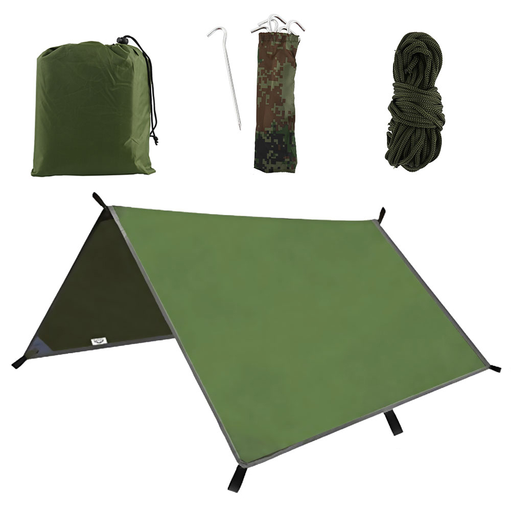 Hammock Rain Tarp - Tenda Parasole Impermeabile 3x3m per Spiaggia,