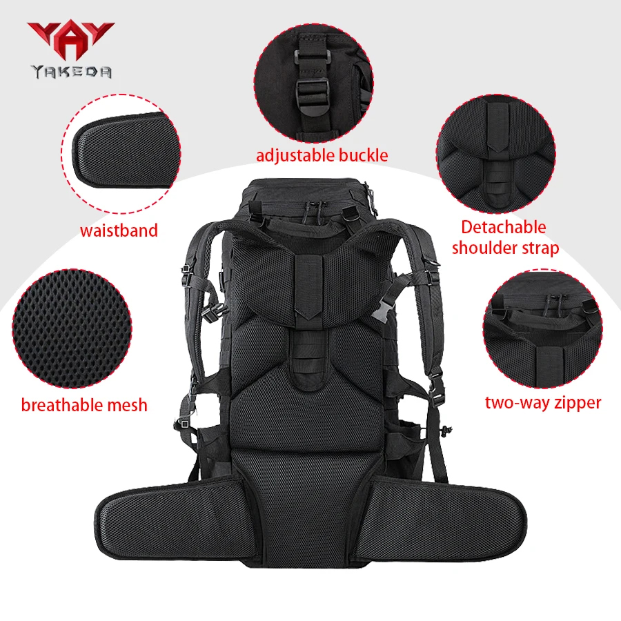 Zaino YAKEDA 70L per Esterni,  - Adventure Outdoor Equipment recensione e prezzo
