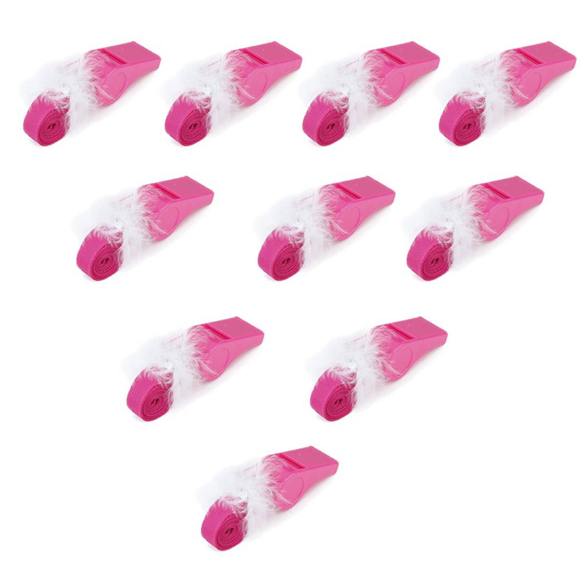 10 fischietti in plastica rosa - Outdoor Adventure Day recensione e prezzo