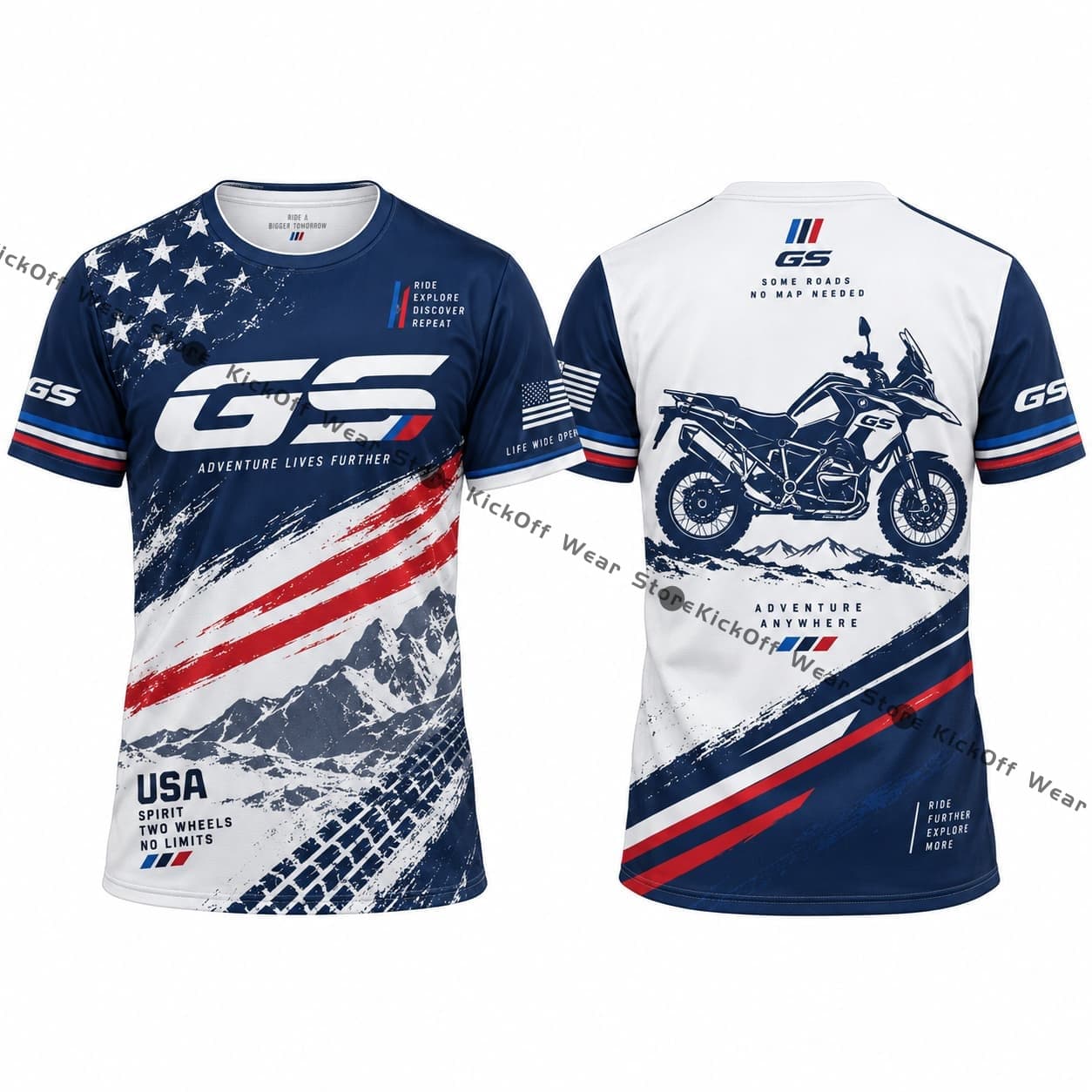 Maglietta da uomo GS Motorcycl - Outdoor Adventure Usa recensione e prezzo